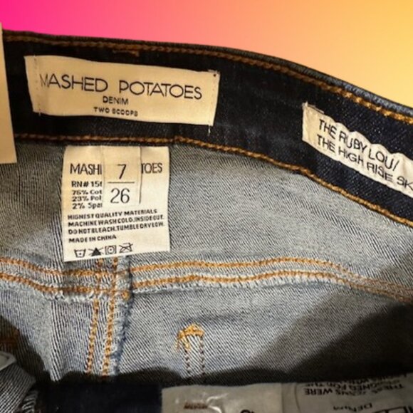 Mashed Potatoes Denim Patch Jeans - Picture 5 of 7